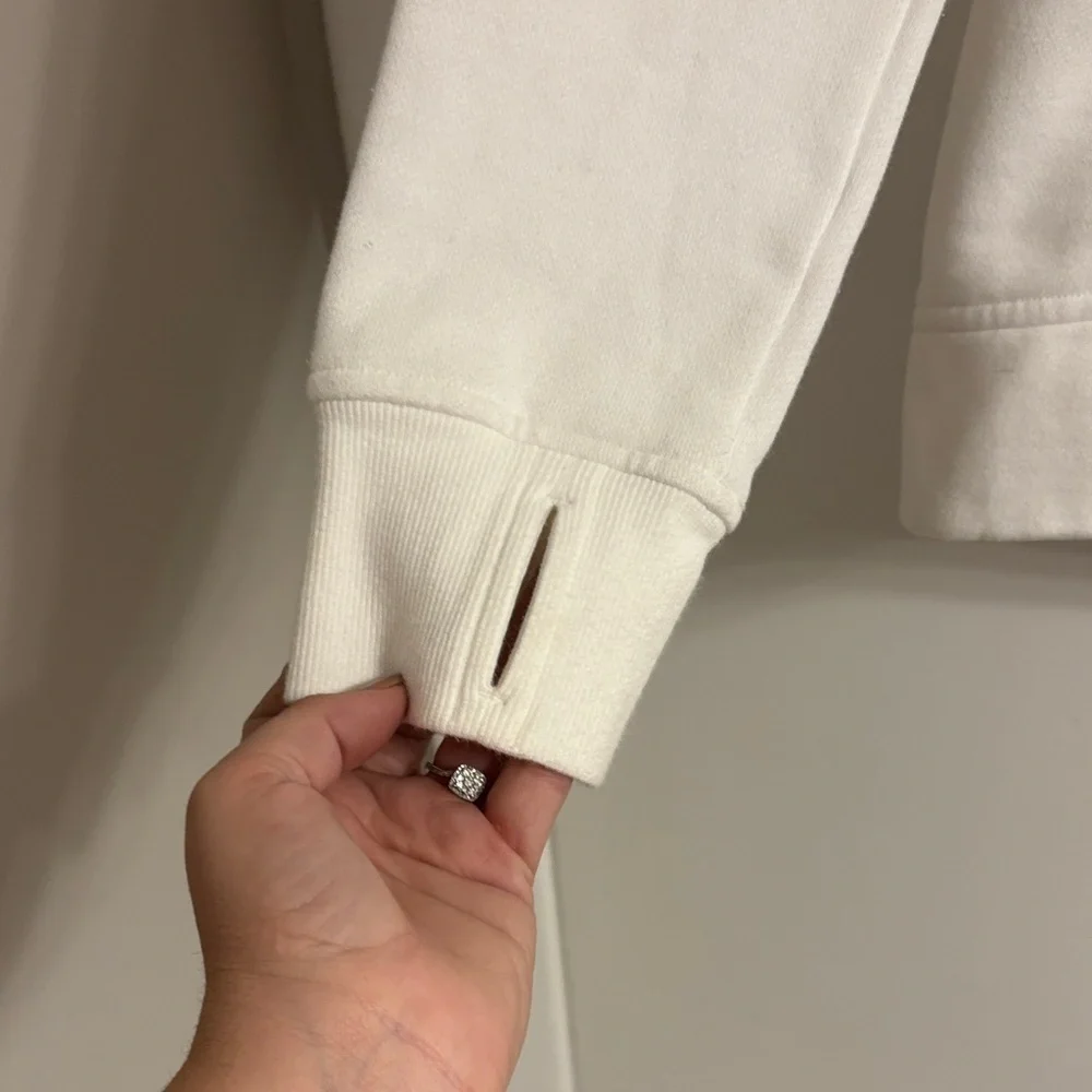 Lululemon Scuba White Pullover Hoodie Size 2